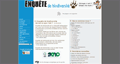 Desktop Screenshot of enquetedebiodiversite.com
