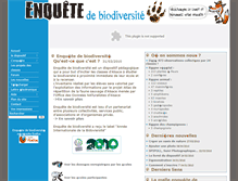 Tablet Screenshot of enquetedebiodiversite.com